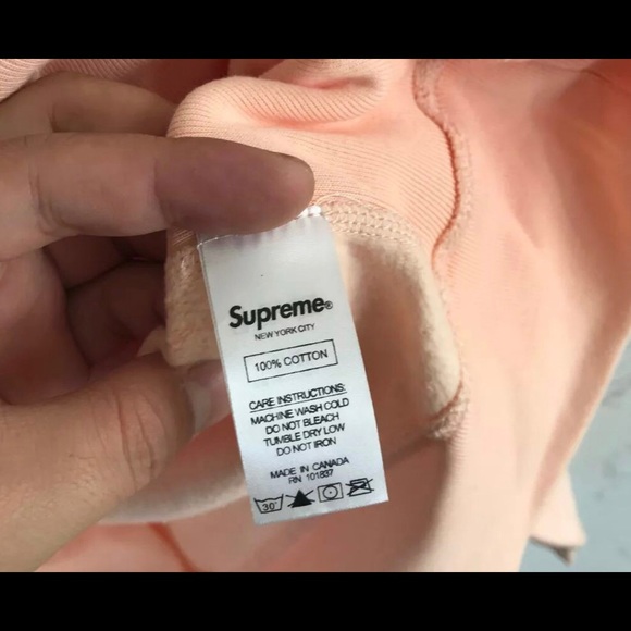 Supreme Box Logo Hoodie- Peach; FW16 - Picture 5 of 5
